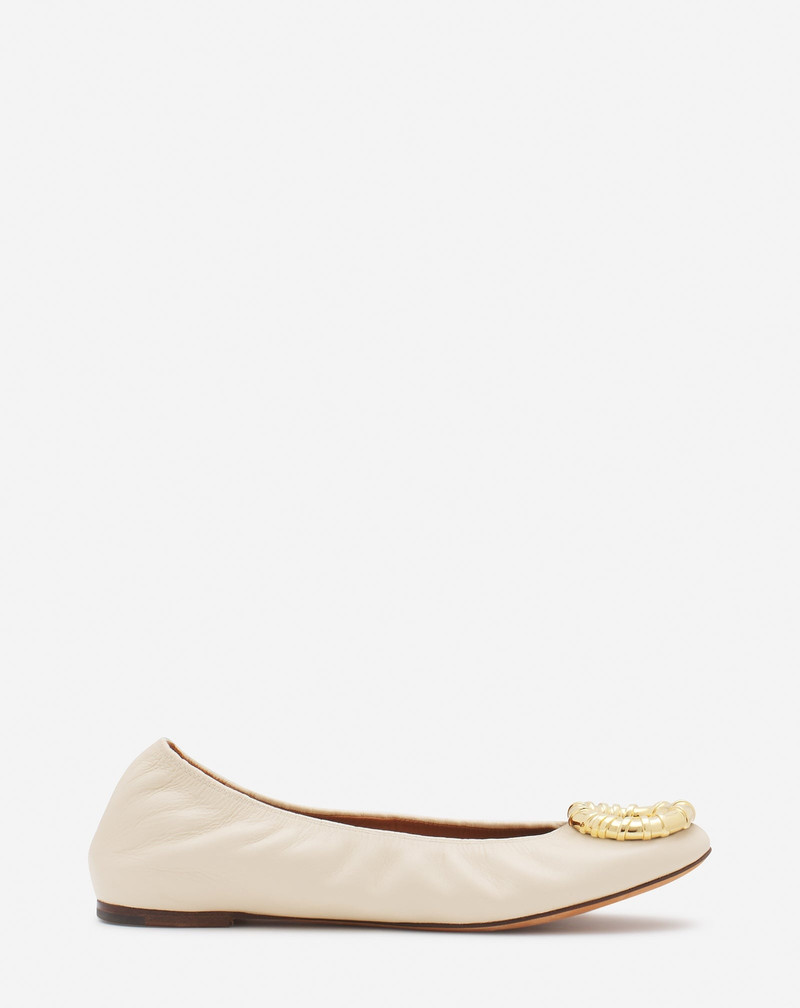 MELODIE LEATHER BALLERINA FLAT 1