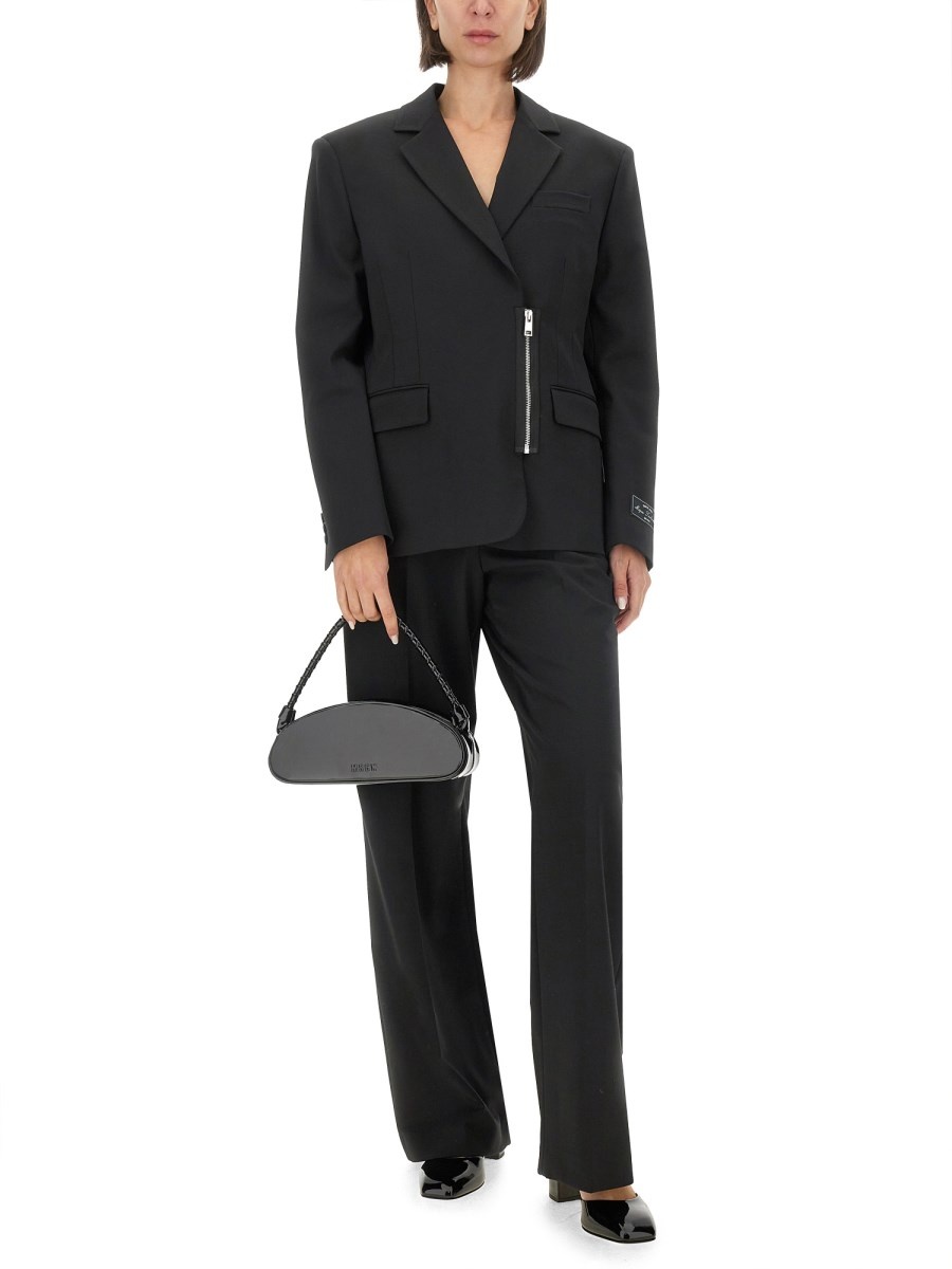 ジャケット MSGM WOOL BLEND JACKET WITH ZIPPER MSGM Wool blend jacket w/ zip | luisaviaroma | REVERSIBLE
