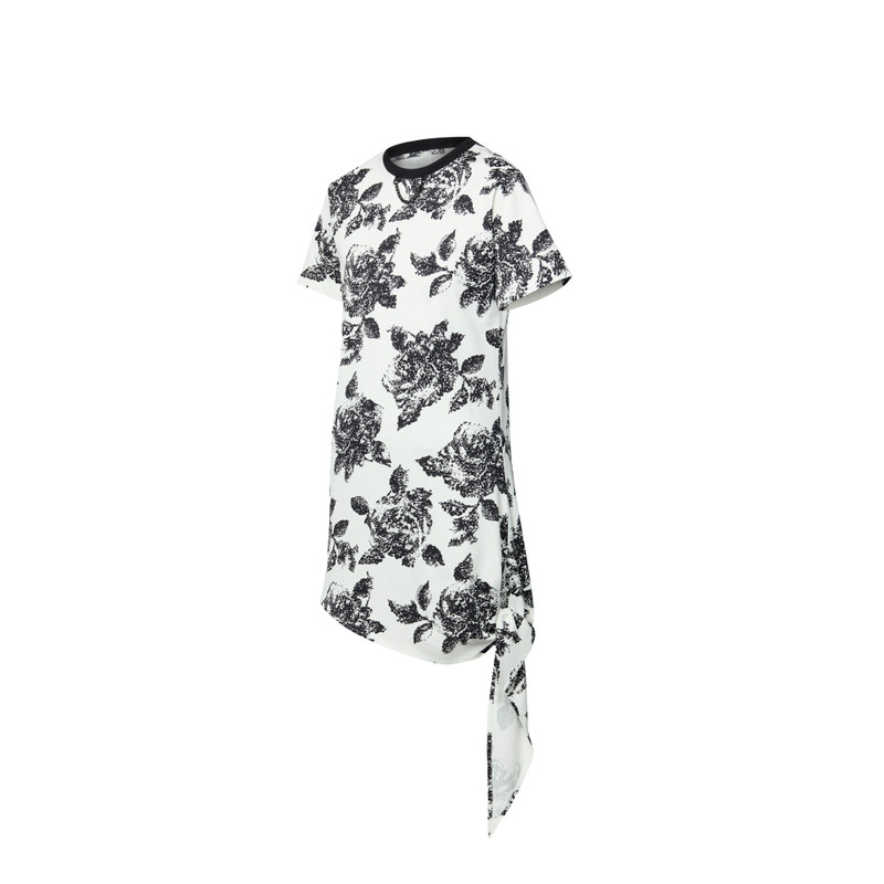 Floral Knotted T-Shirt Dress 2