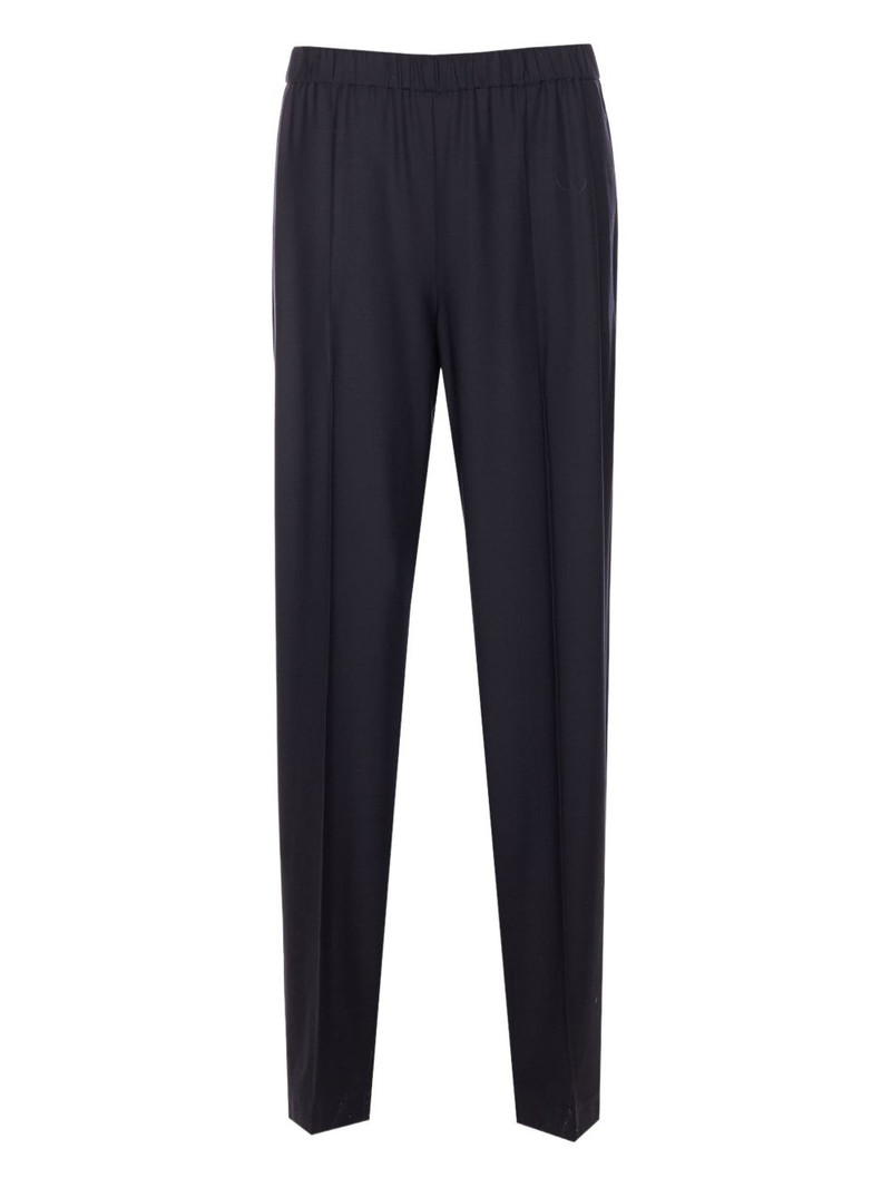 elasticated-waistband trousers 1