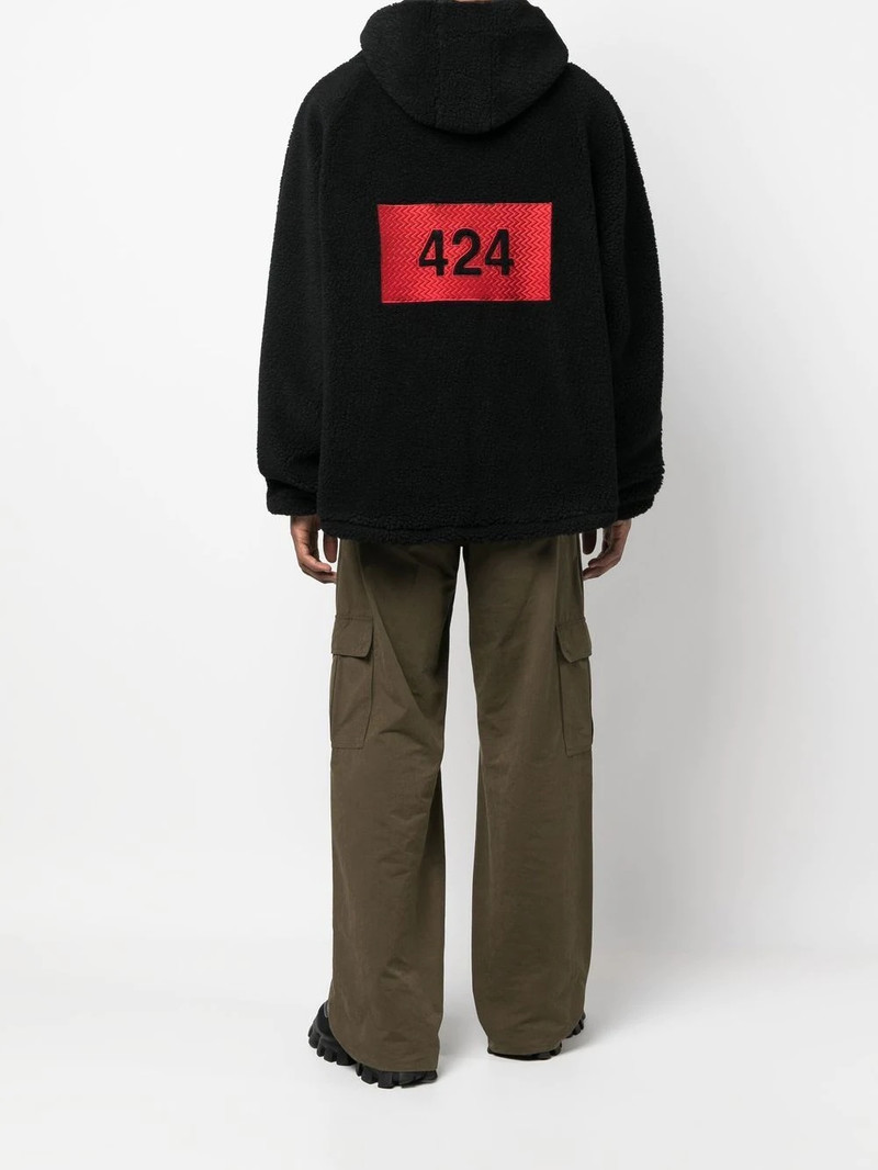 424 logo half-zip jumper outlook