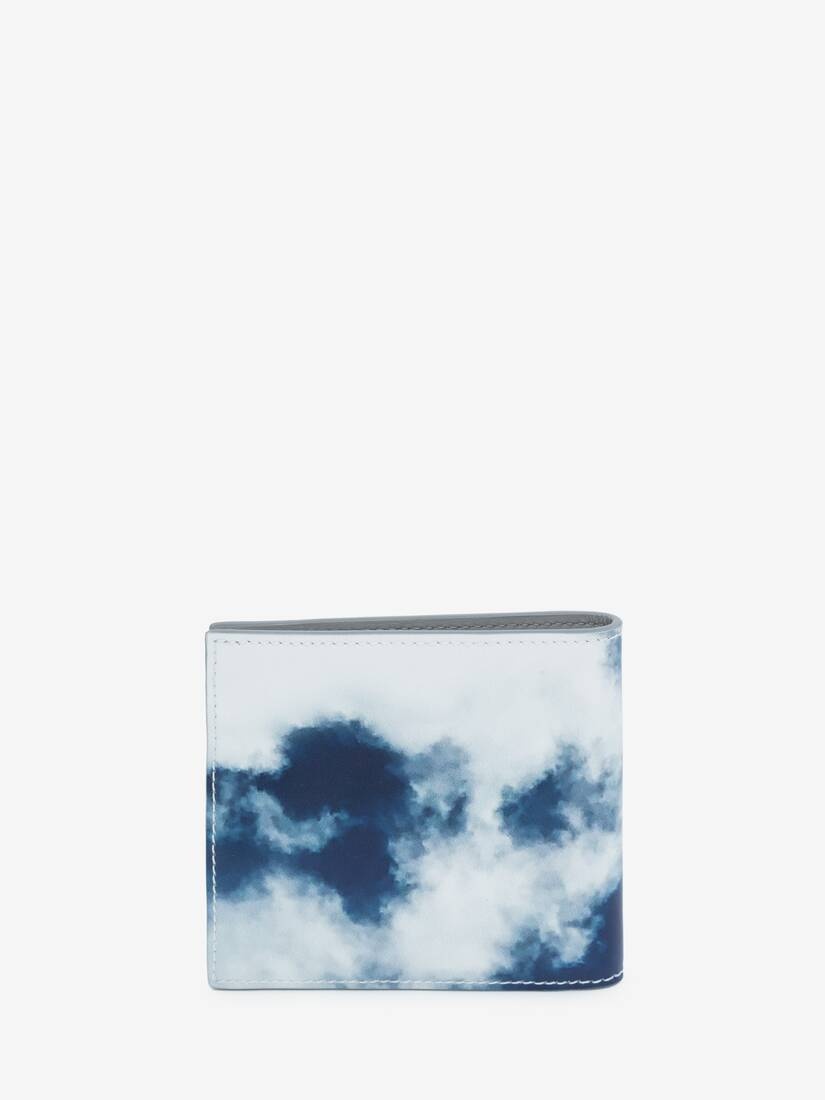 Blue Sky Billfold Wallet in White/blue - 3