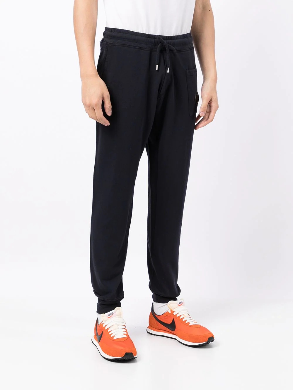 logo-patch slim fit joggers - 3