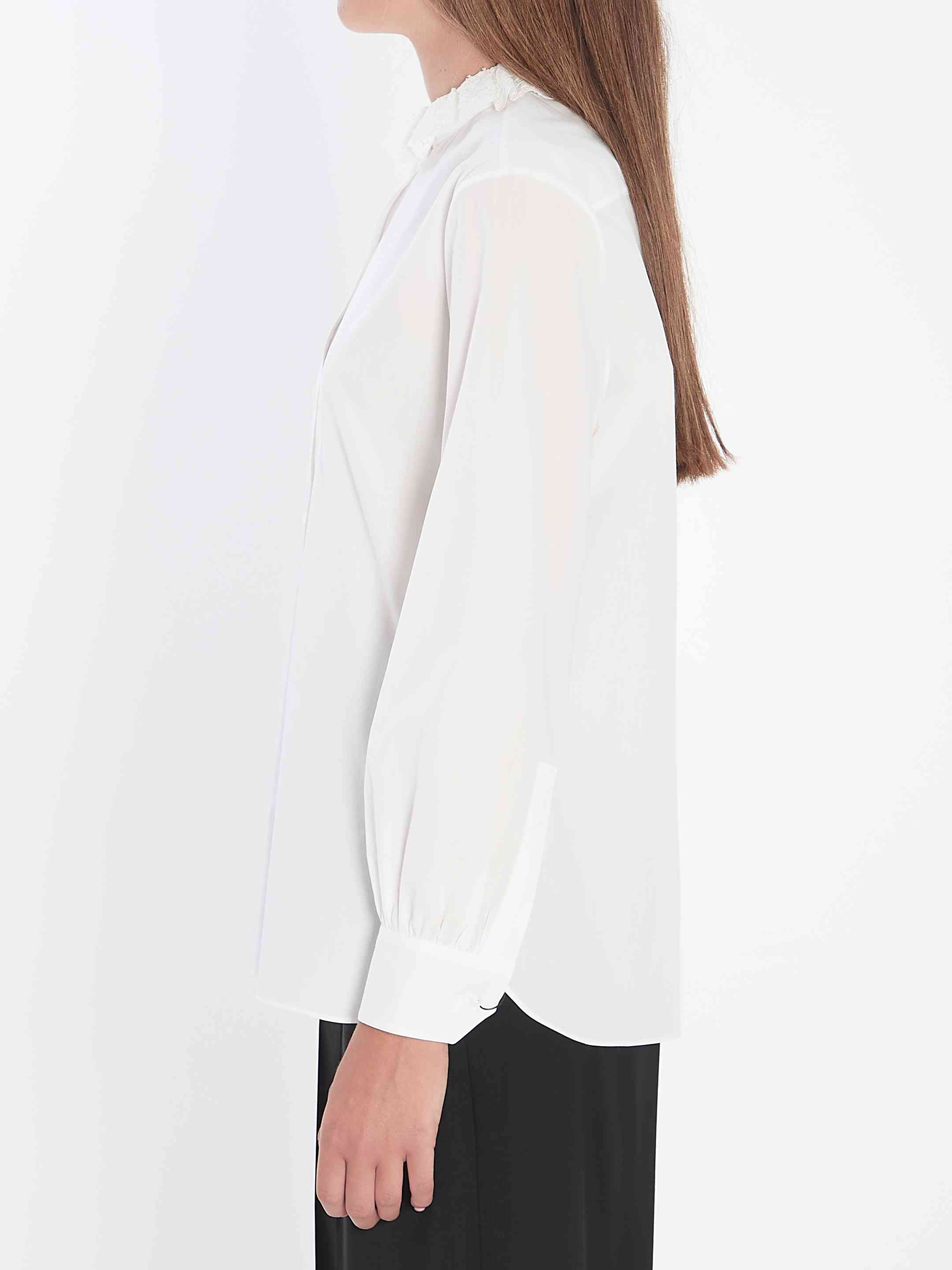 Saint Laurent Women Shirt In Cotton Poplin - 3