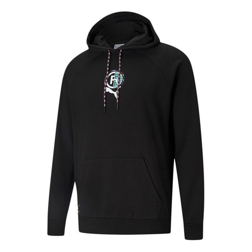 Puma International Graphic Hoodie 'Black White' 531329-01 - 1