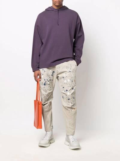 DSQUARED2 cropped paint-splatter trousers outlook