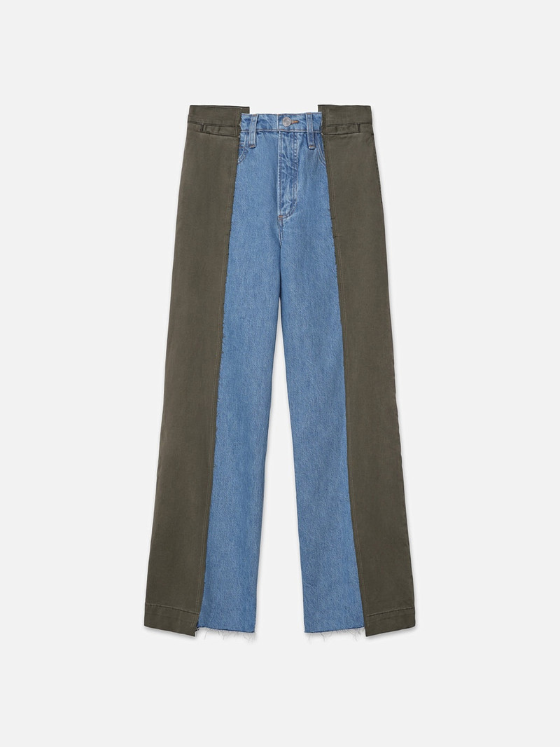 Le Mix Chino in Washed Fatigue 1