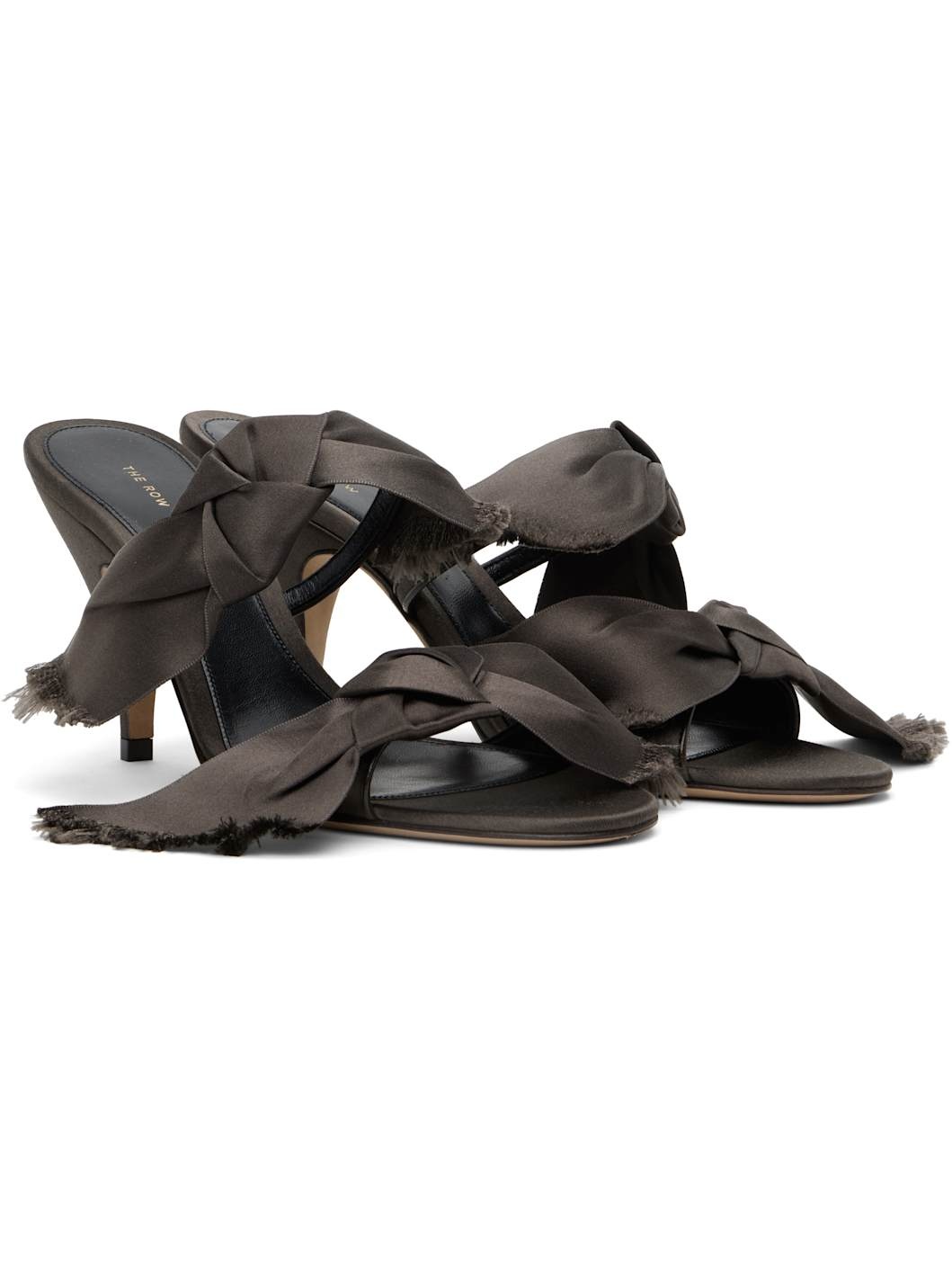 Brown Vika Knot Heeled Sandals - 4