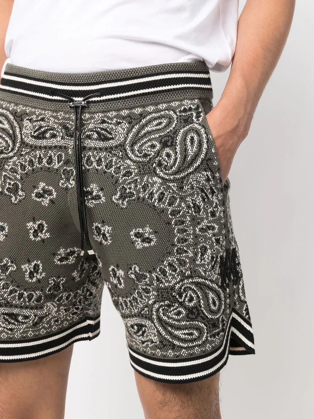 bandana-print shorts - 5