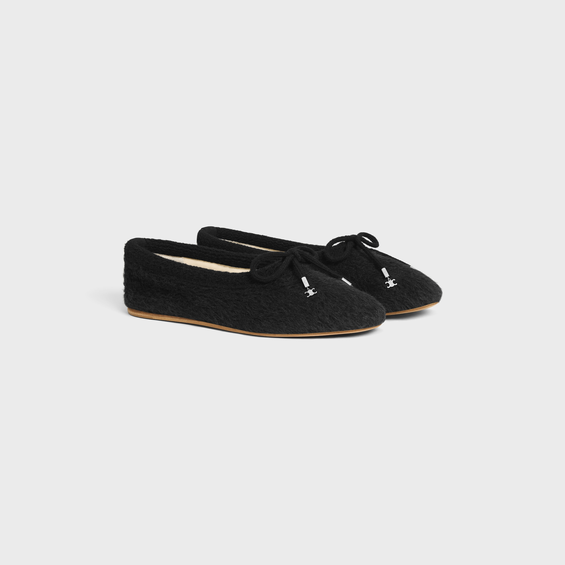 CELINE ABBY BALLERINA IN Alpaca Wool Fabric - 2