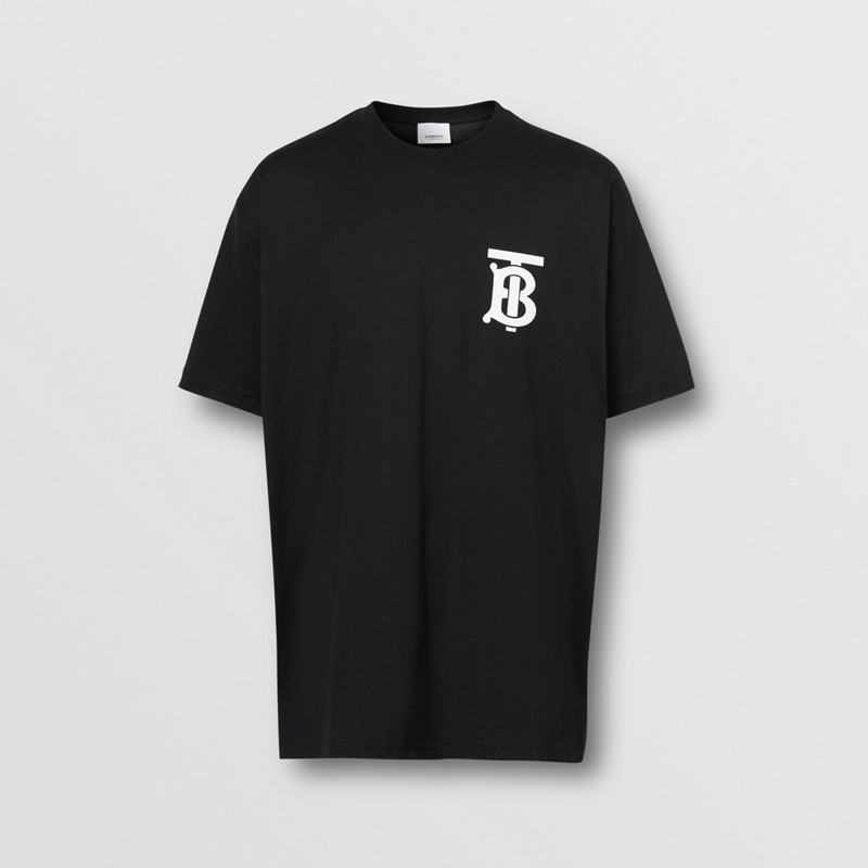 Monogram Motif Cotton Oversized T-shirt - 1