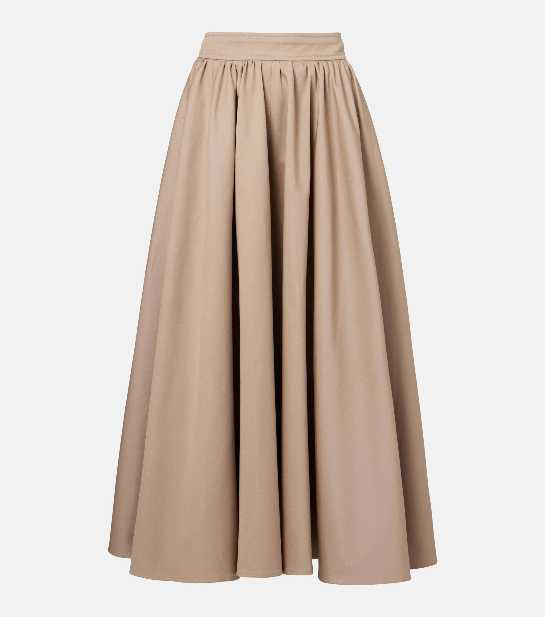 Cotton midi skirt - 1