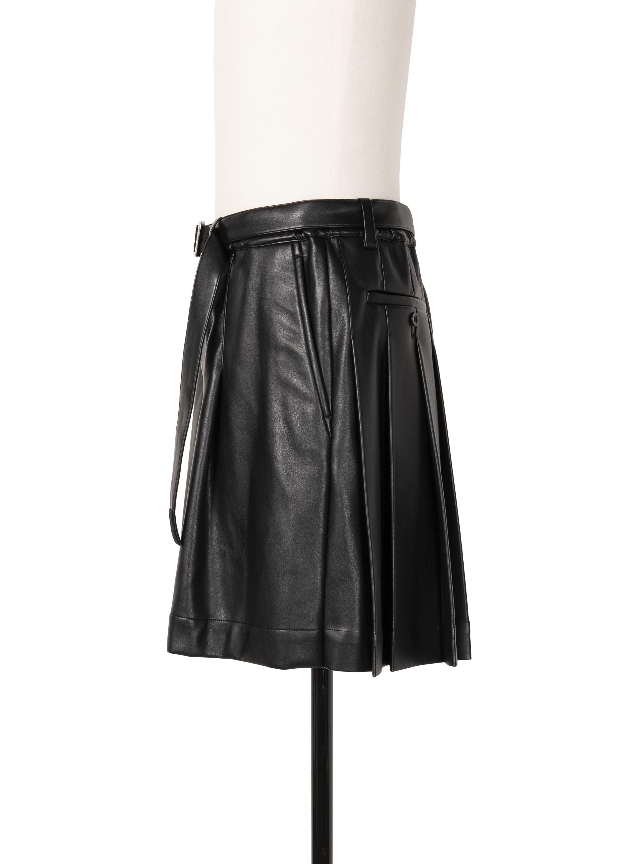 Faux Leather Shorts - 3