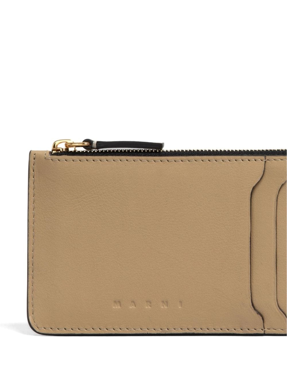 zipped leather card case - 4