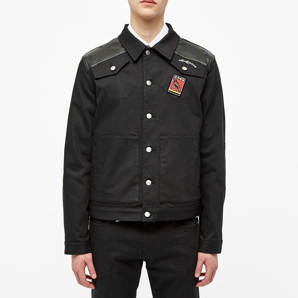 Alexander McQueen Logo Patch Denim Jacket - 4