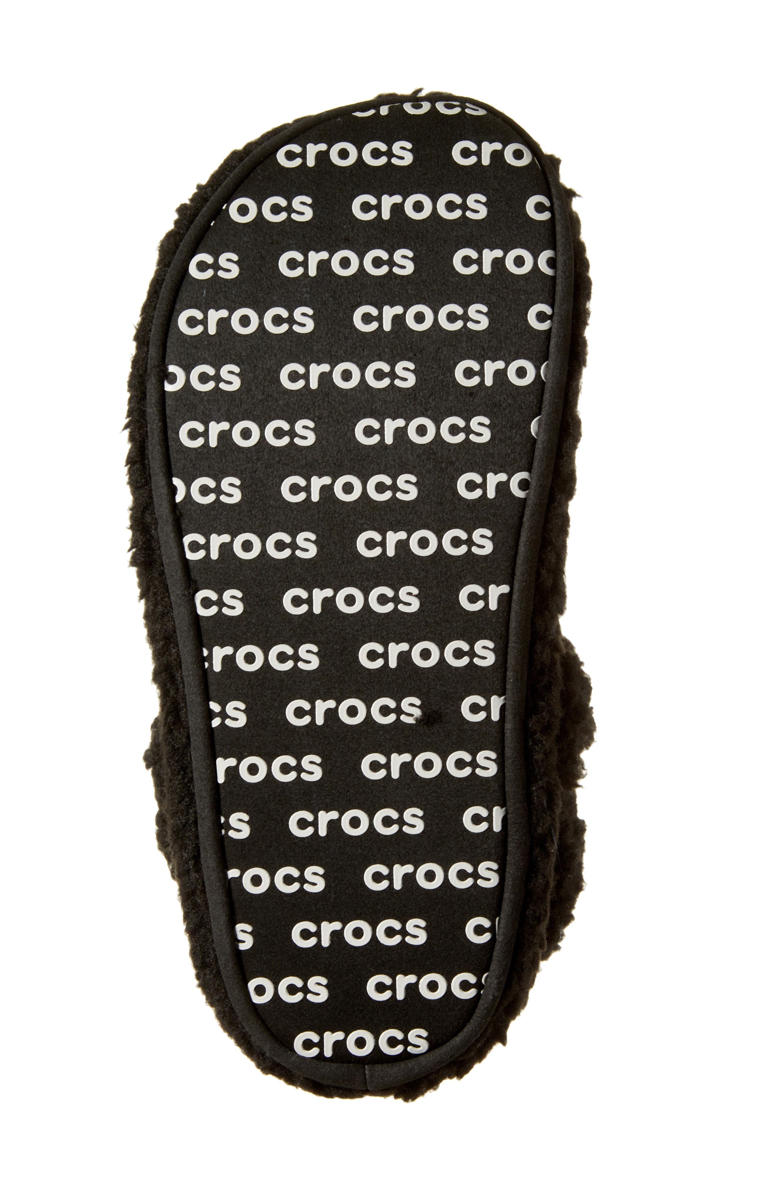 CROCS Classic Cozzzy Faux Fur Slipper Clog in Black at Nordstrom - 6
