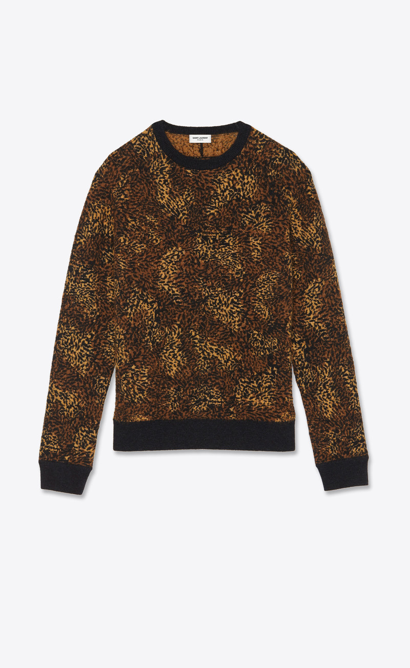 leopard jacquard 점퍼 - 1