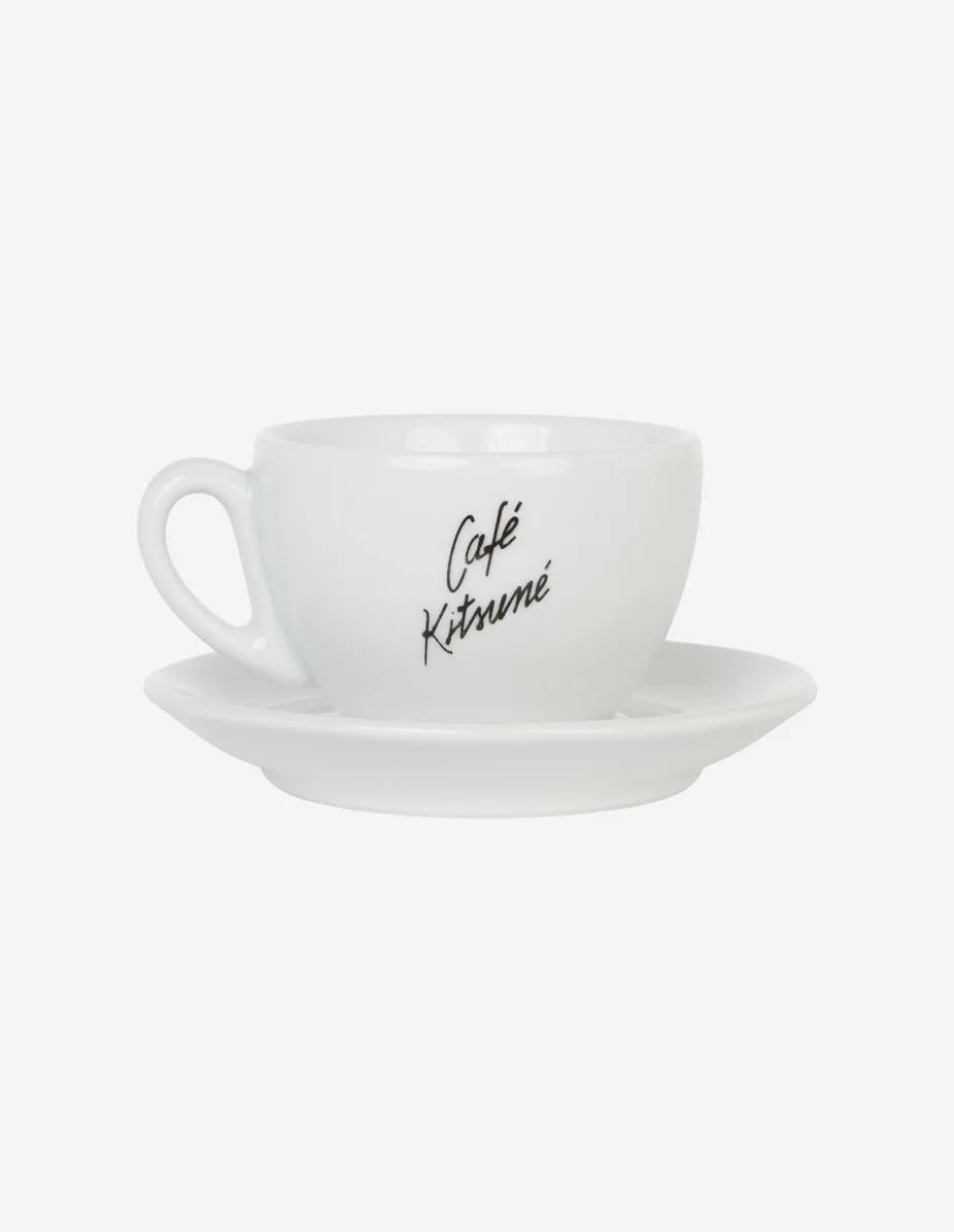 CAFE KITSUNE CUP & SAUCER SIZE L - 1