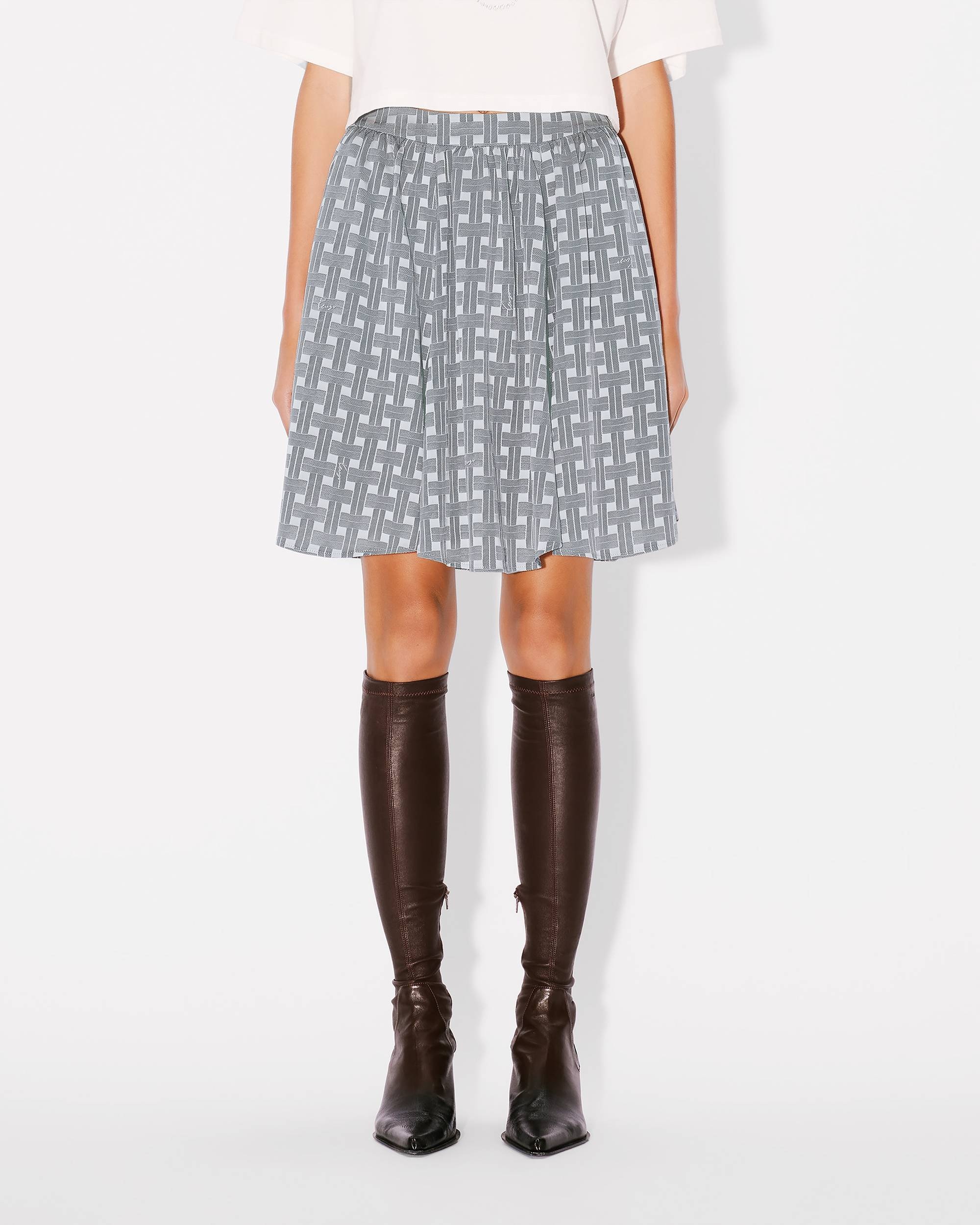 Jacquard short skirt - 4