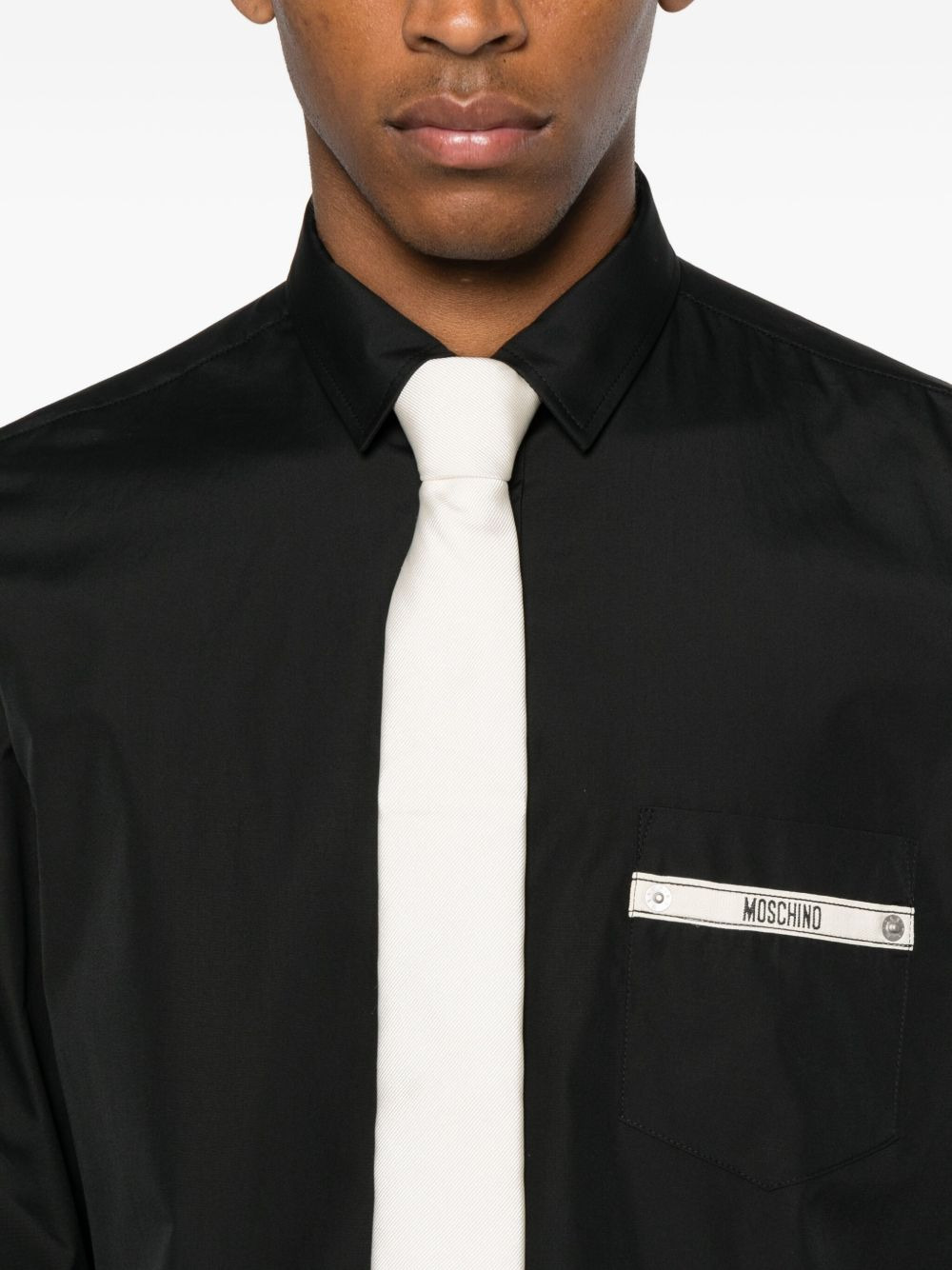 logo-detail pocket shirt - 5