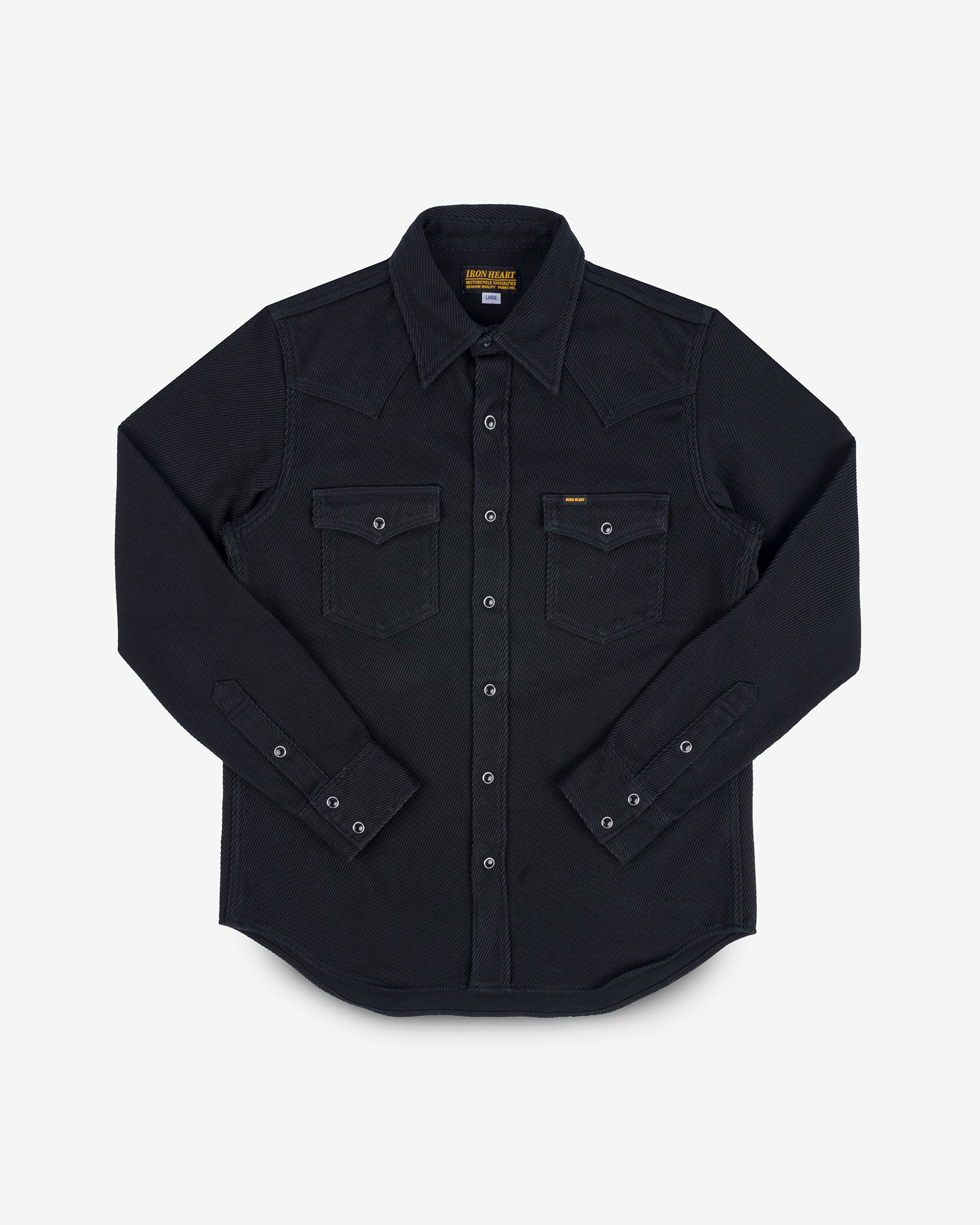 IHSH-234-BLK Kersey Western Shirt - Black - 1