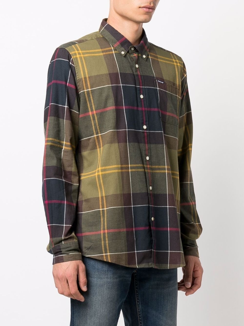 checked cotton shirt - 3