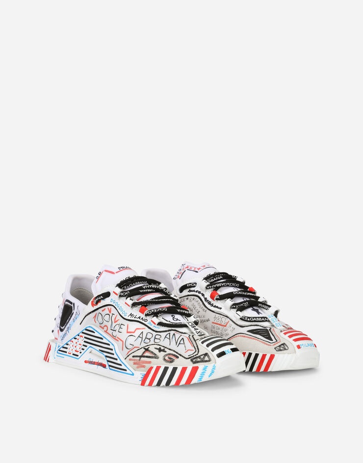 Mixed-materials Milano NS1 slip-on sneakers - 2