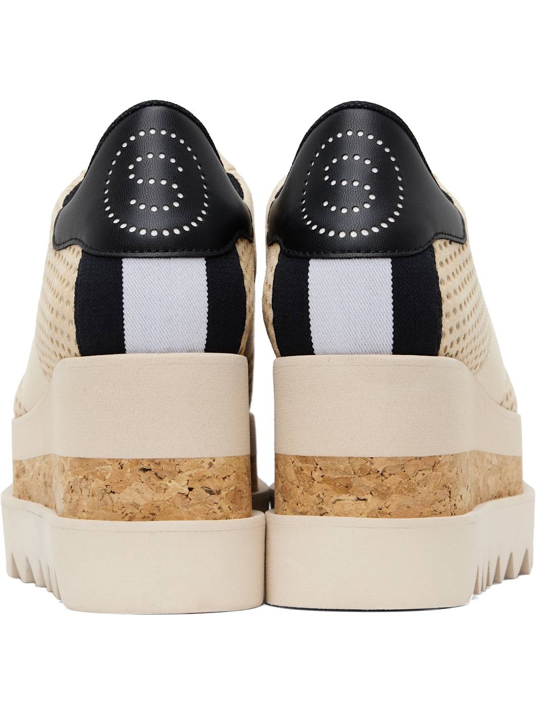 Beige Sneak-Elyse Platform Trainer Sneakers - 2