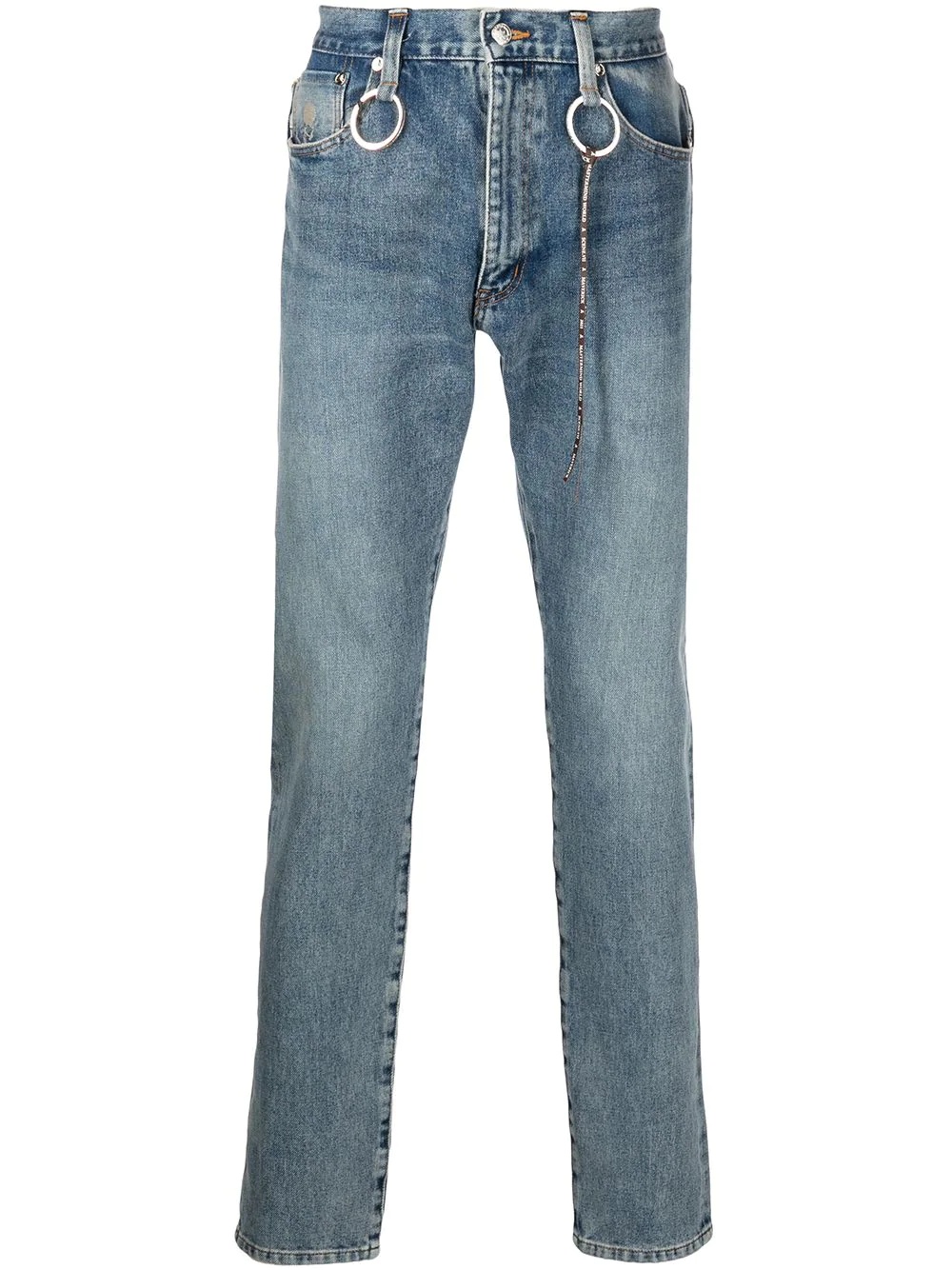 mid-rise slim fit jeans - 1