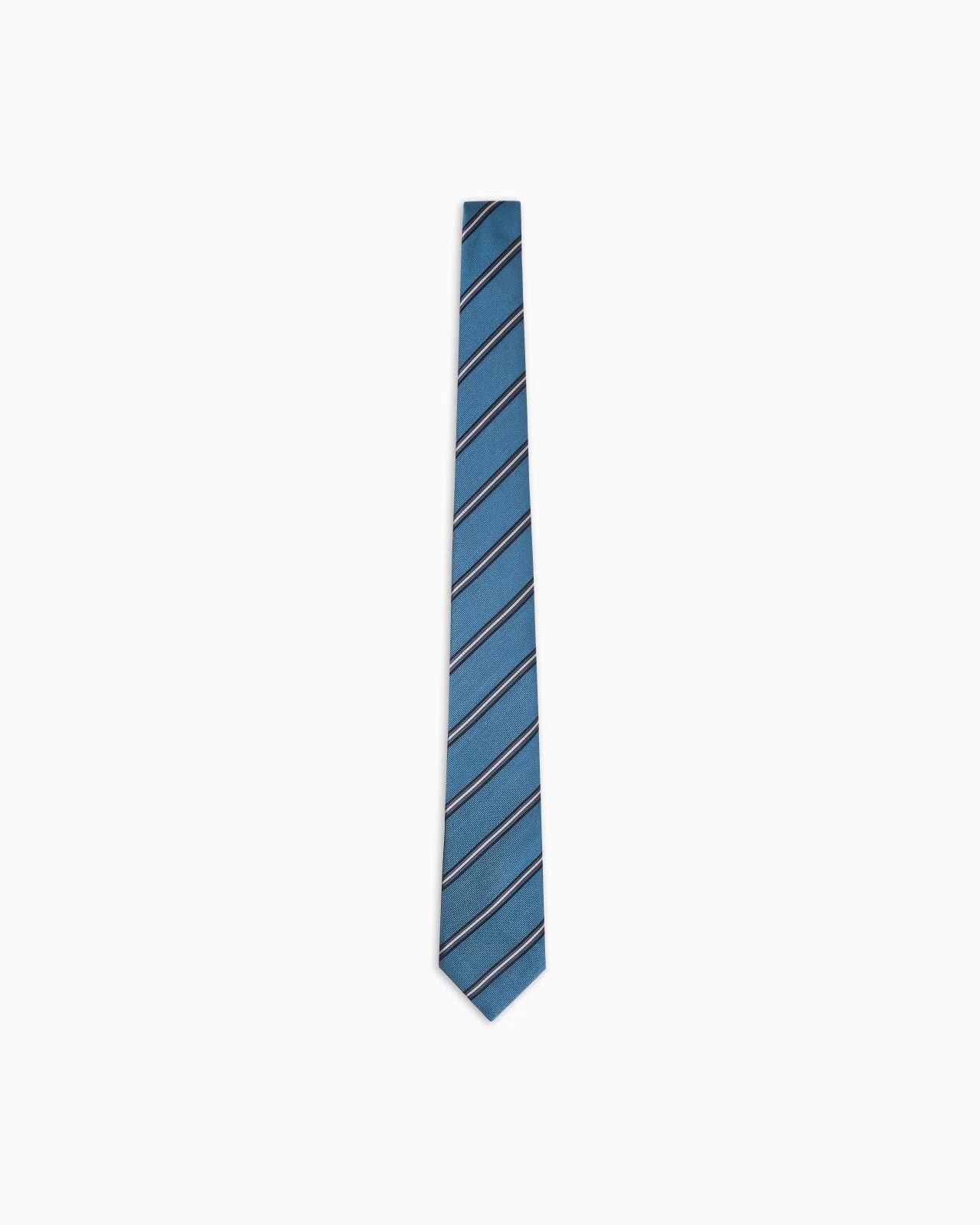 SILK REGIMENTAL JACQUARD TIE - 1