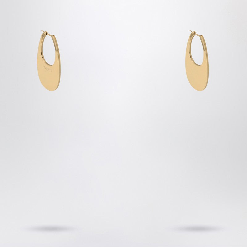 LARGE GOLDEN SWIPE EARRINGS - 2