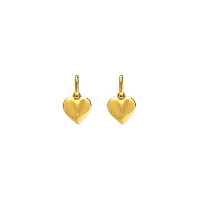BALENCIAGA bb icon heart earrings outlook