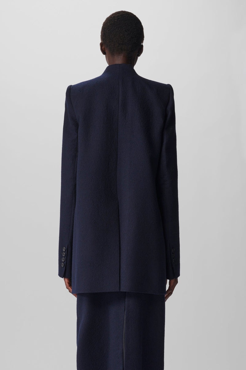 Grabiëlle Collarless Jacket Brushed Wool - 3