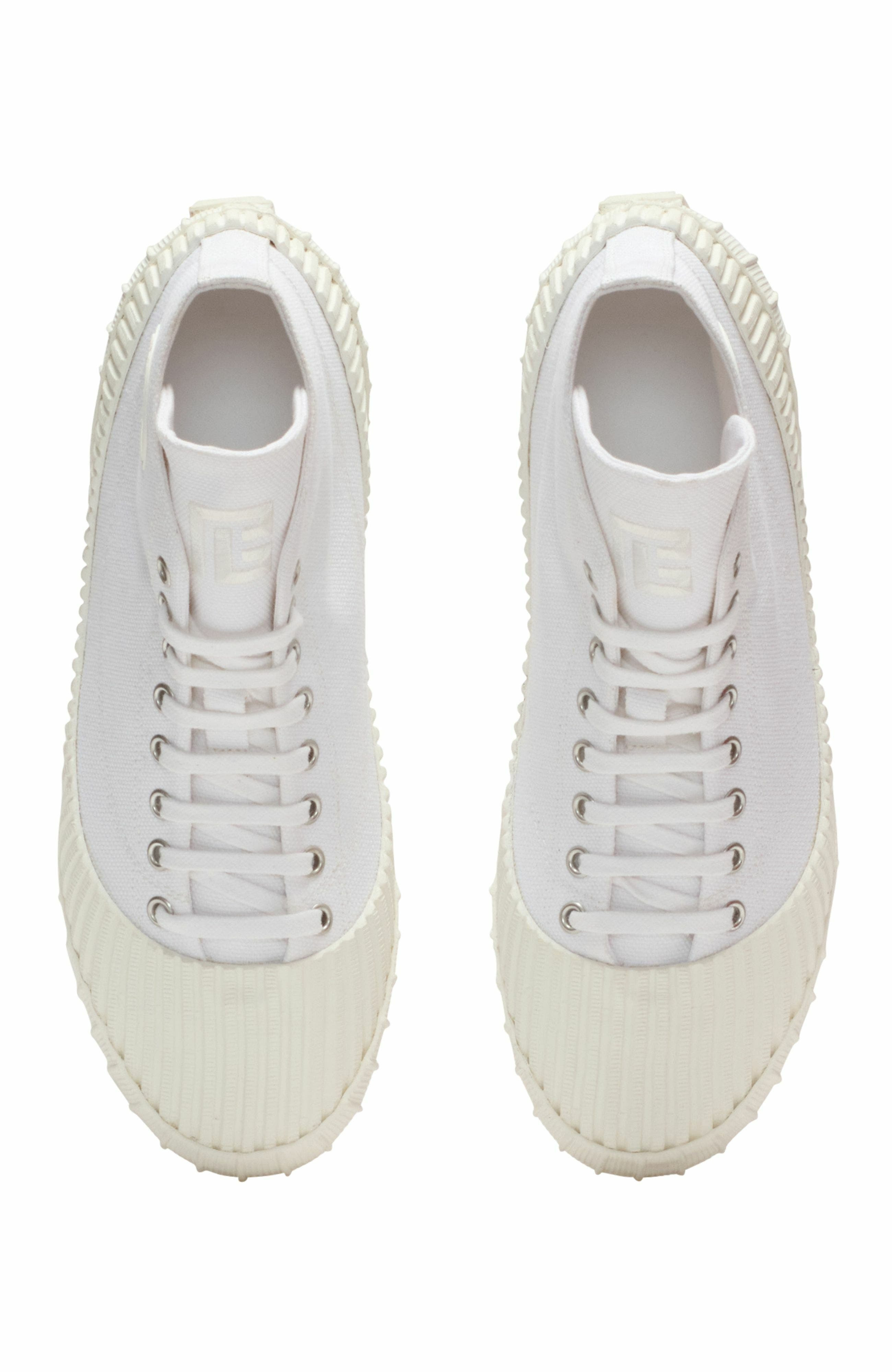 Balmain Riff Low canvas sneakers in White at Nordstrom - 5