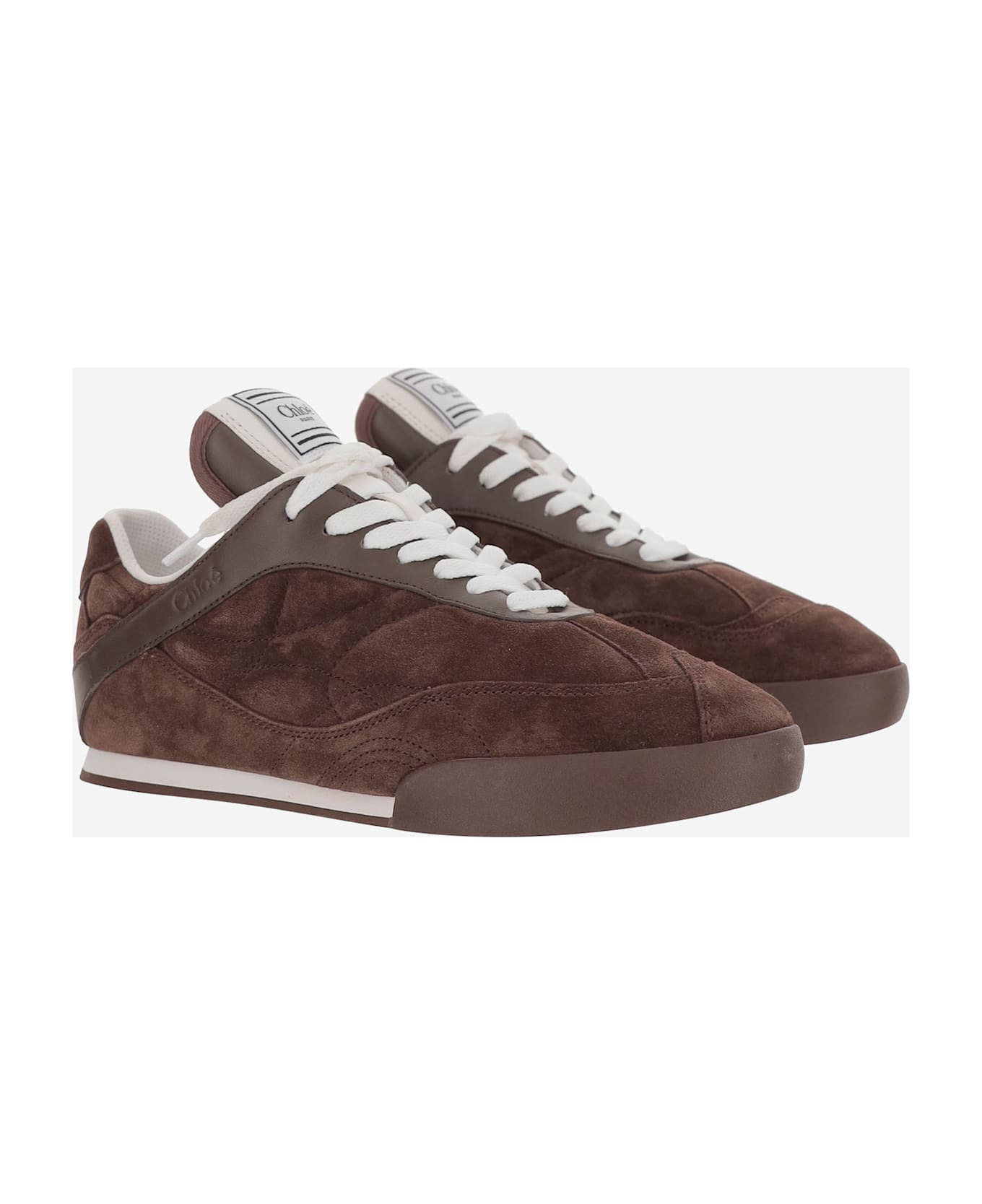 Brown Suede Chloã¨ Kick Sneakers - 3