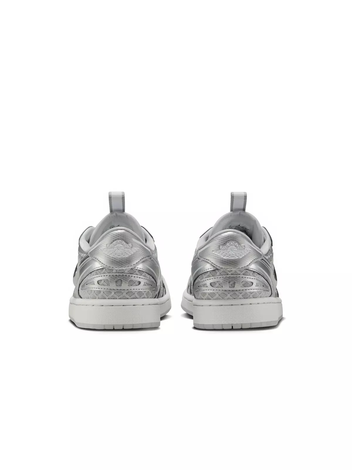 1 Low Method of Make "Neutral Grey/Metallic Silver/White" Women's Shoe - 6