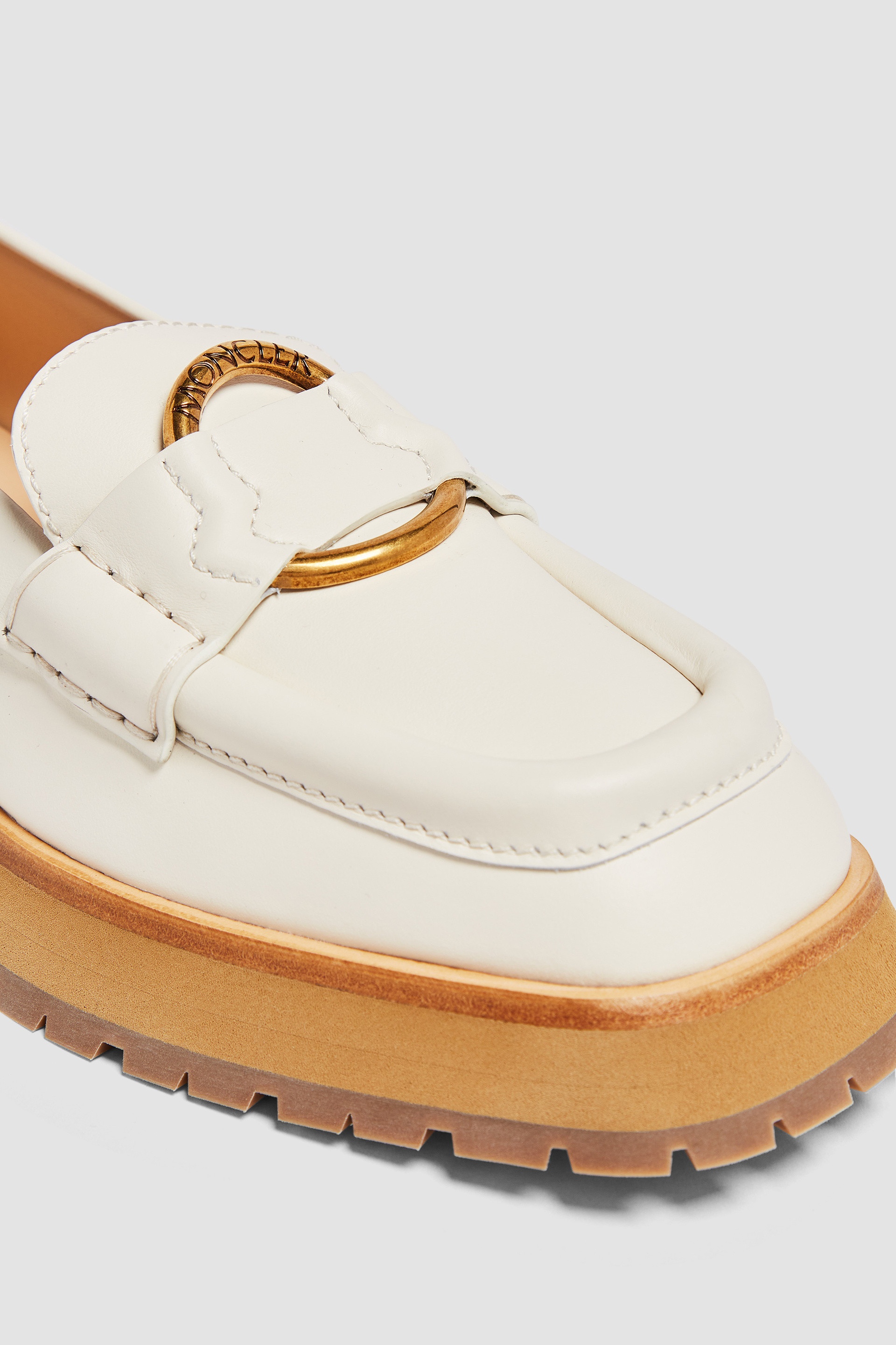 お買い得！！★ モンクレール ★ Bell ローファー Moncler Bell Leather Loafers | REVERSIBLE