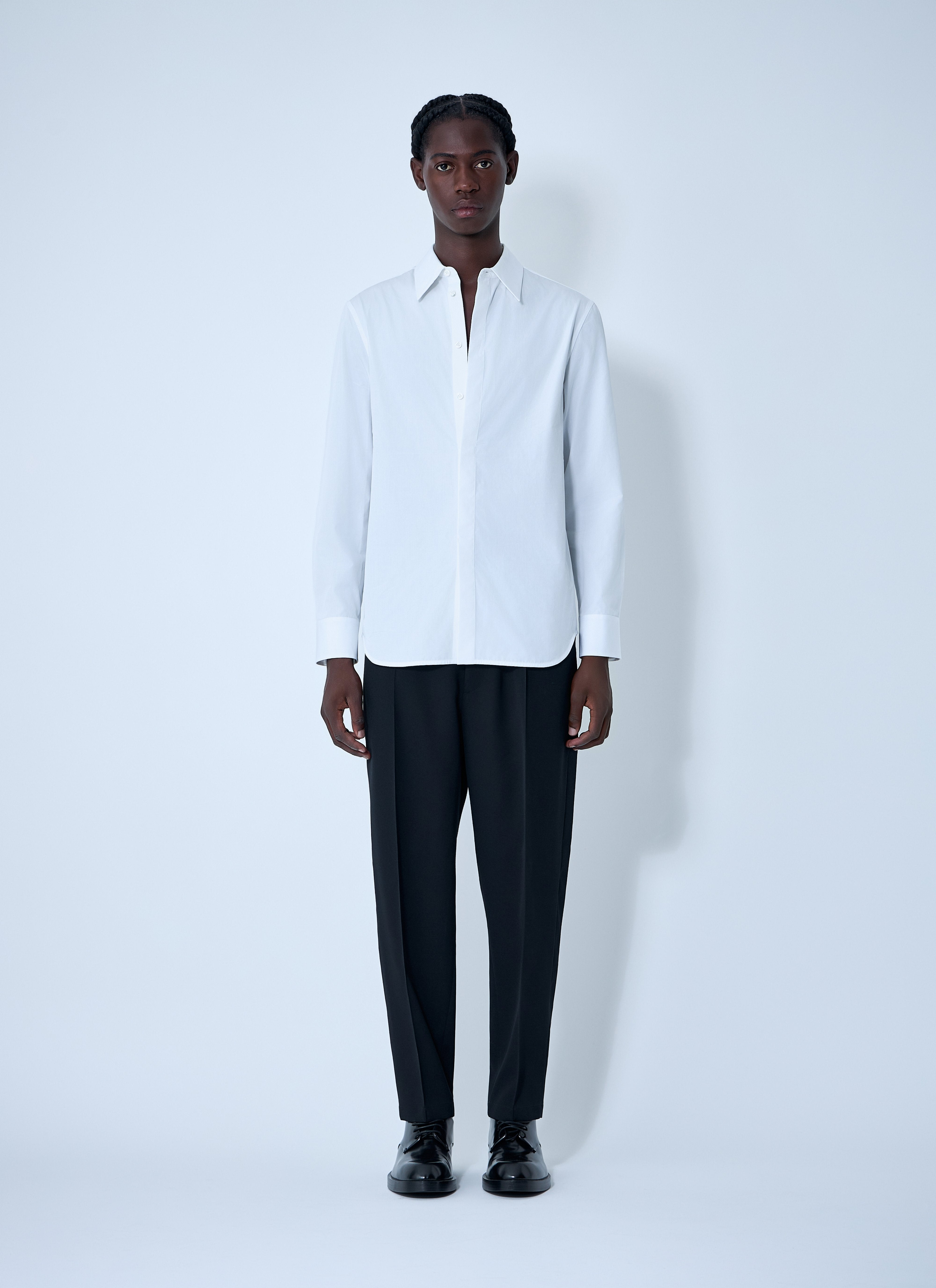 Jil Sander Men Cotton Button-Down Shirt - 2
