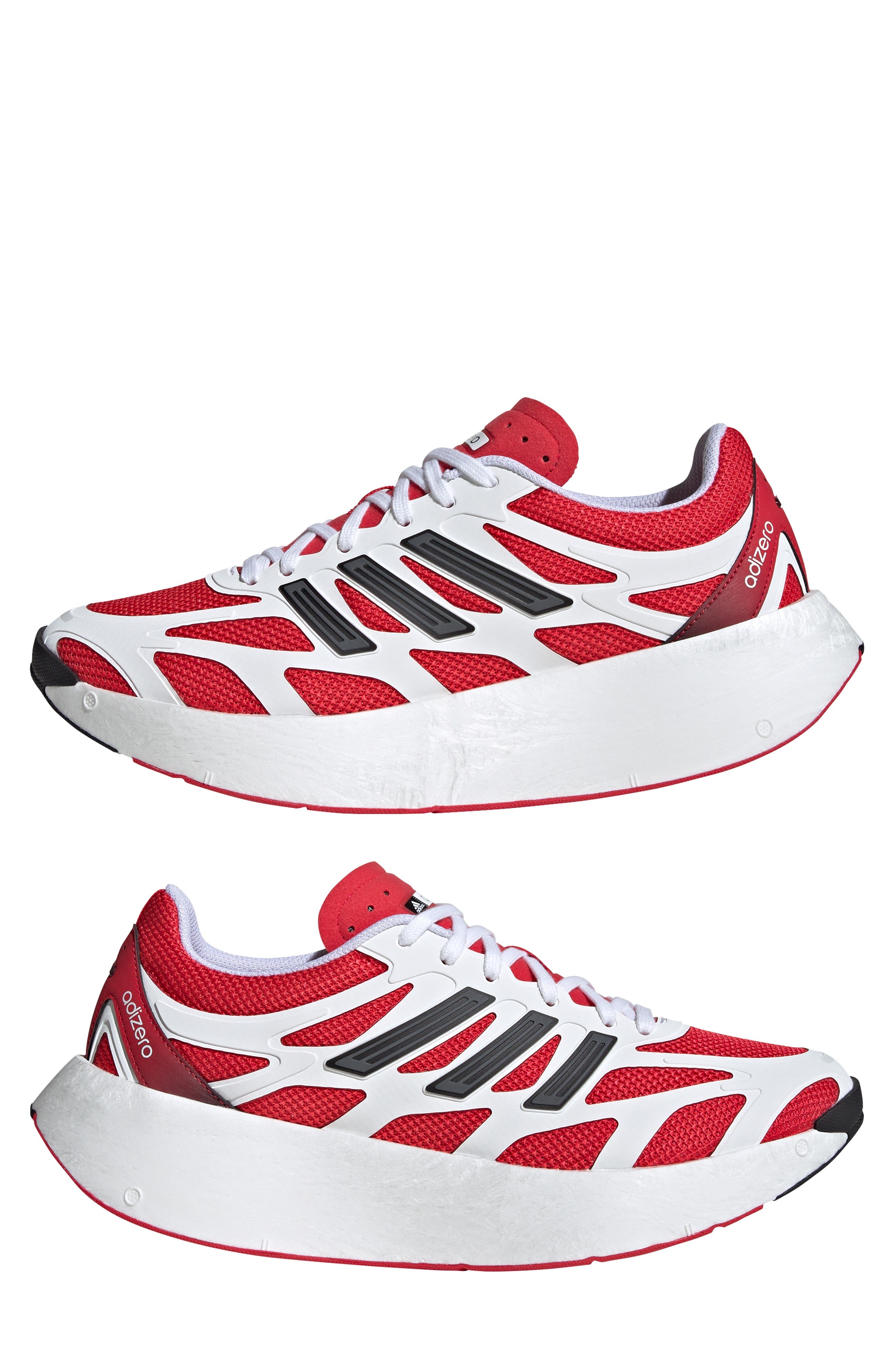 adidas Gender Inclusive Adizero Aruku Sneaker in White/Pure Ruby/Black at Nordstrom - 8
