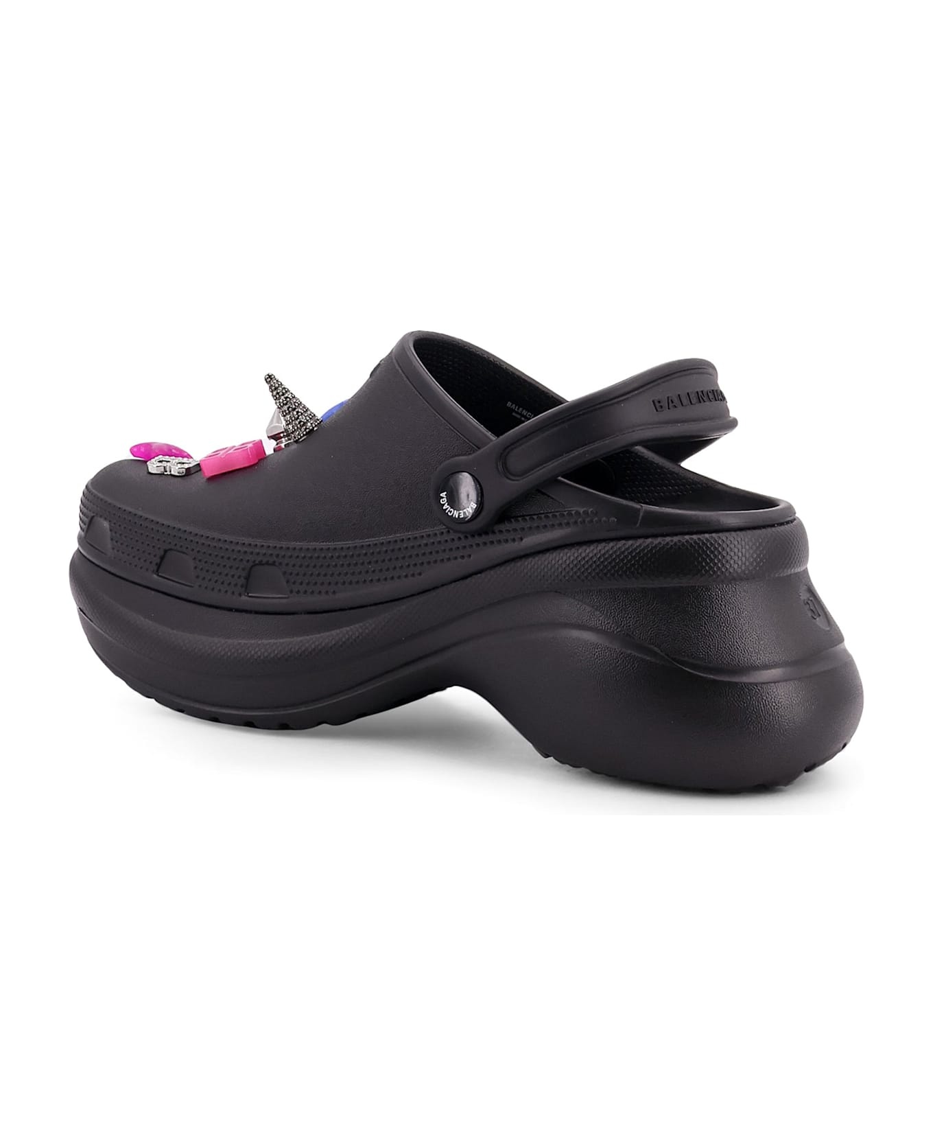 Black Rubber Balenciaga X Crocsâ ¢ Mules - 3