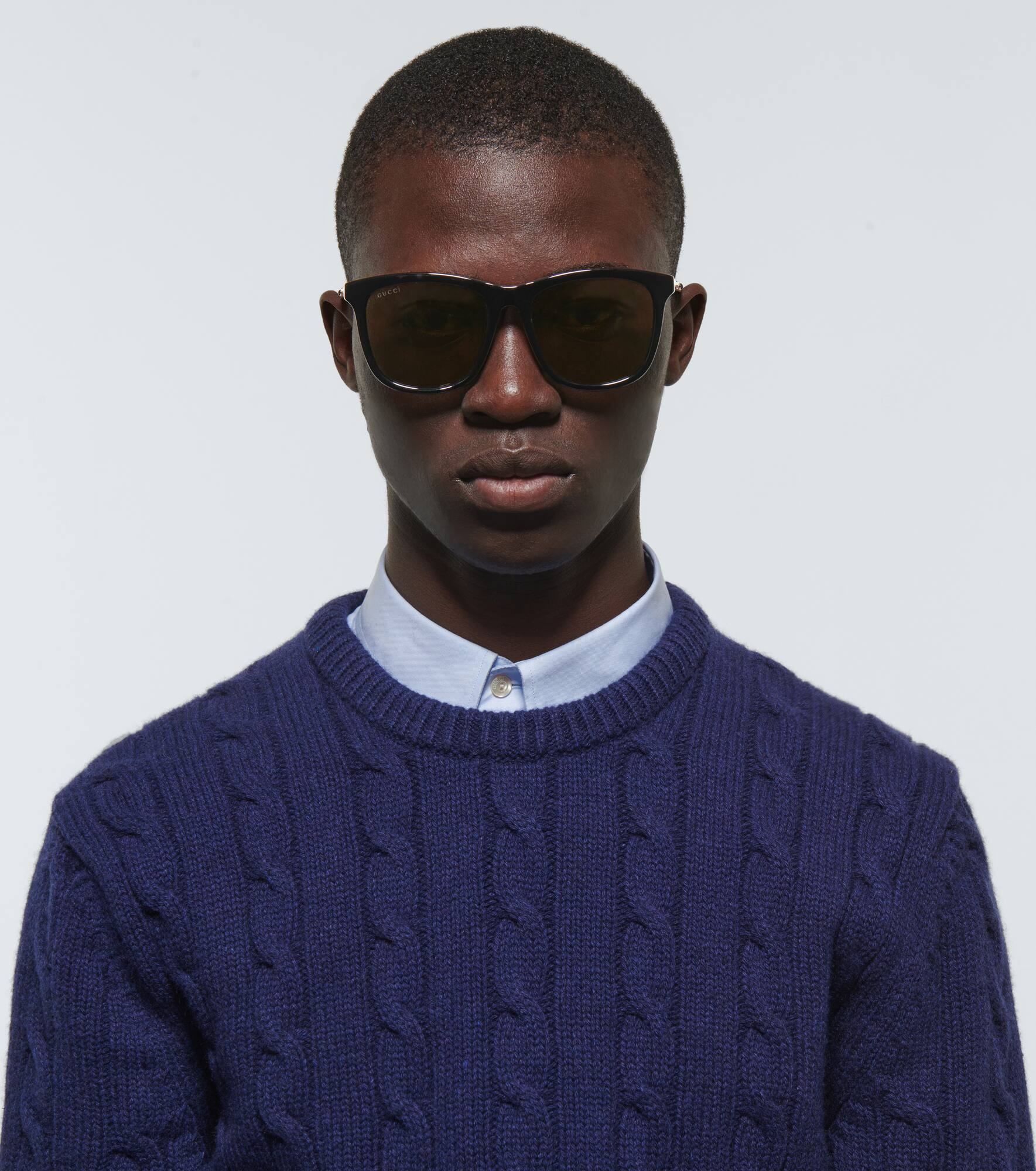 Square-frame acetate sunglasses - 3