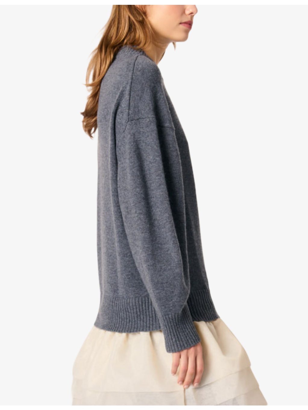 Two-in-one wool-blend midi dress - 3
