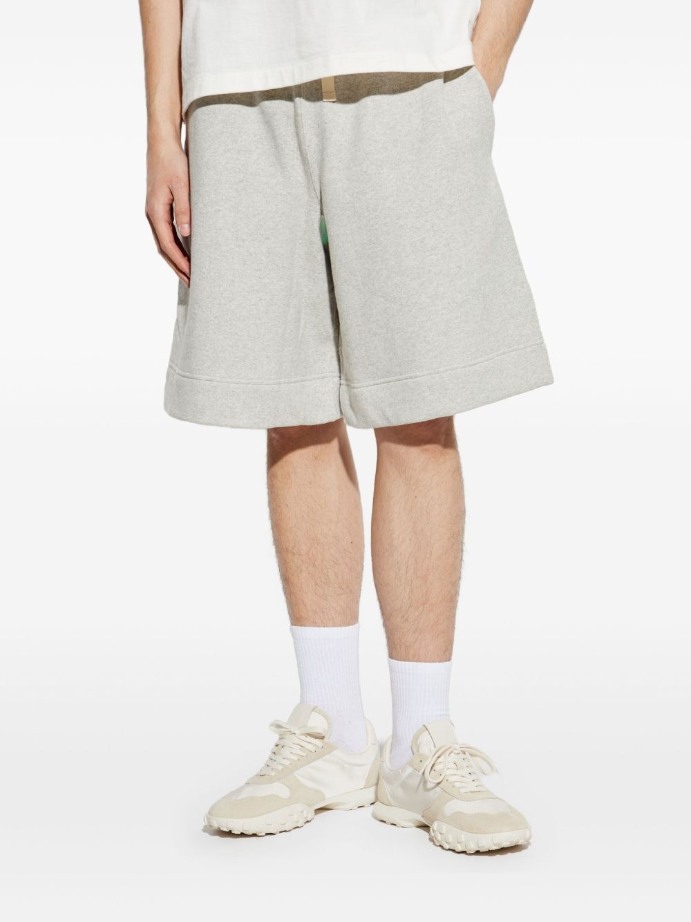 cotton track shorts - 3