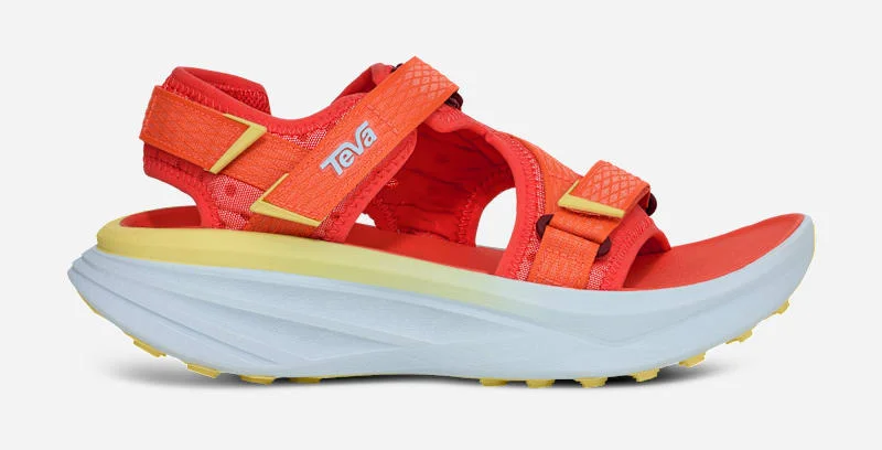 Women's Aventrail Road-2-Trail Running Sandal in Flame Multicolor - 1