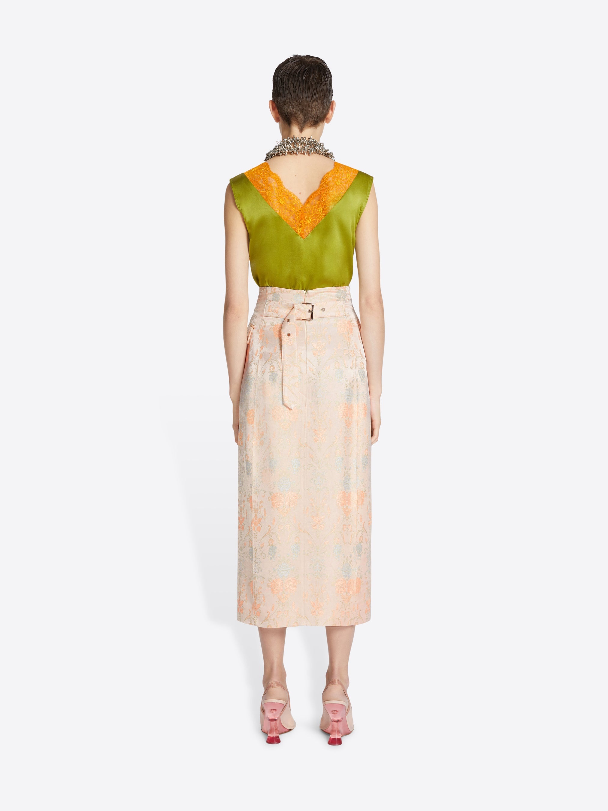 FITTED JACQUARD SKIRT - 4