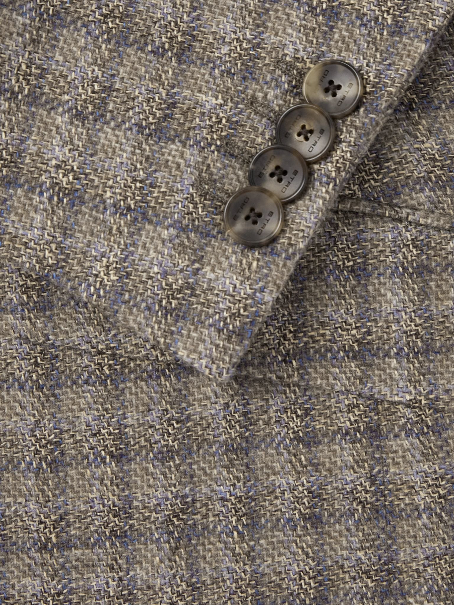 Roma Checked Wool, Linen and Cashmere-Blend Tweed Blazer Multi - 4