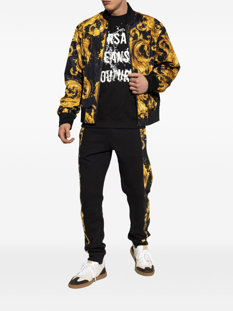 VERSACE JEANS COUTURE Chromo Couture-print drawstring-detail cotton track pants outlook