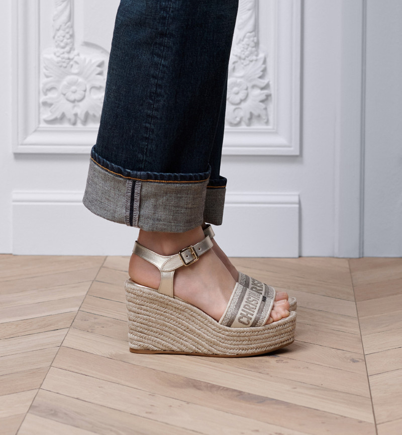 Dior Dior Or Dway Wedge Sandal outlook