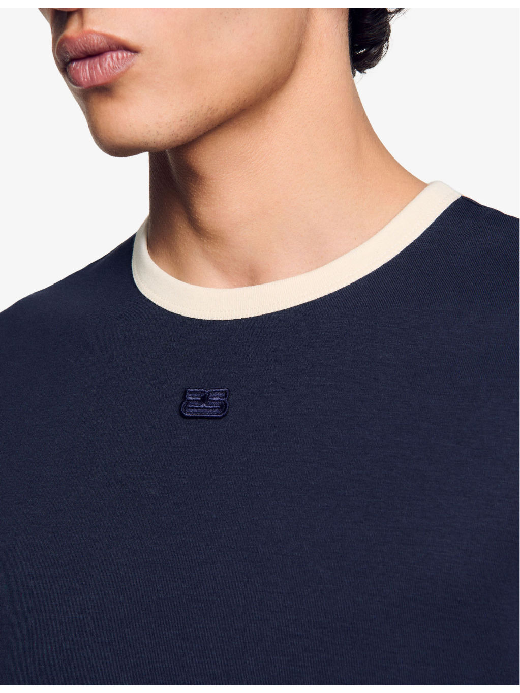 Branded Contrast-Trim Cotton-Jersey T-Shirt - 5