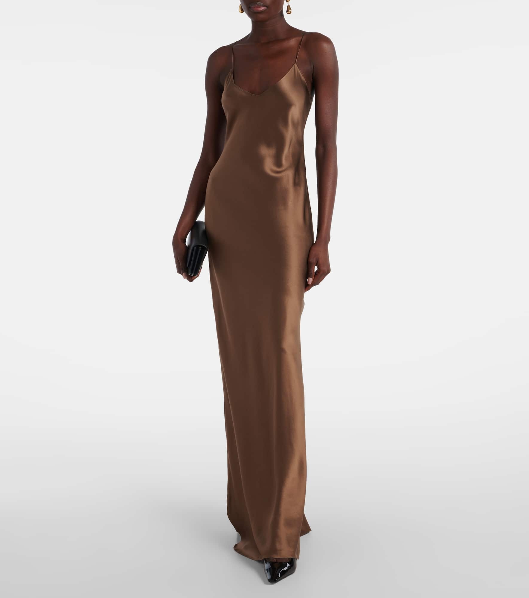 Cami silk charmeuse slip dress - 2